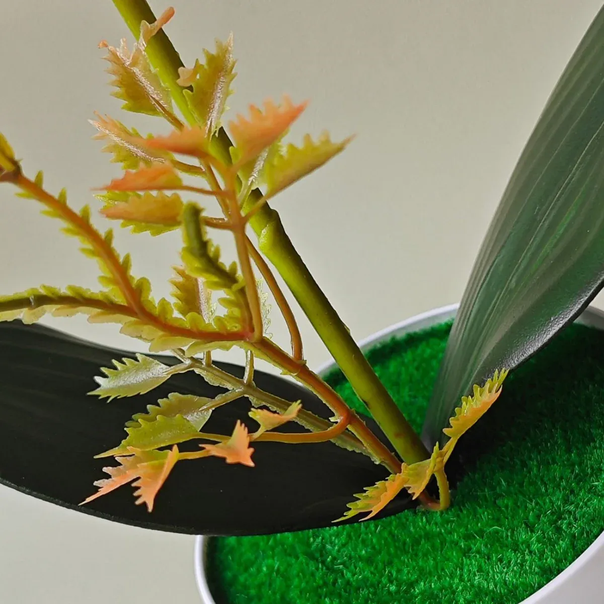 Realistic Artificial Orchid Potted Plant with Pot - Lifelike Fake Flower Decor for Home, Office, Hotel Tabletop Centerpiece showcase 4
