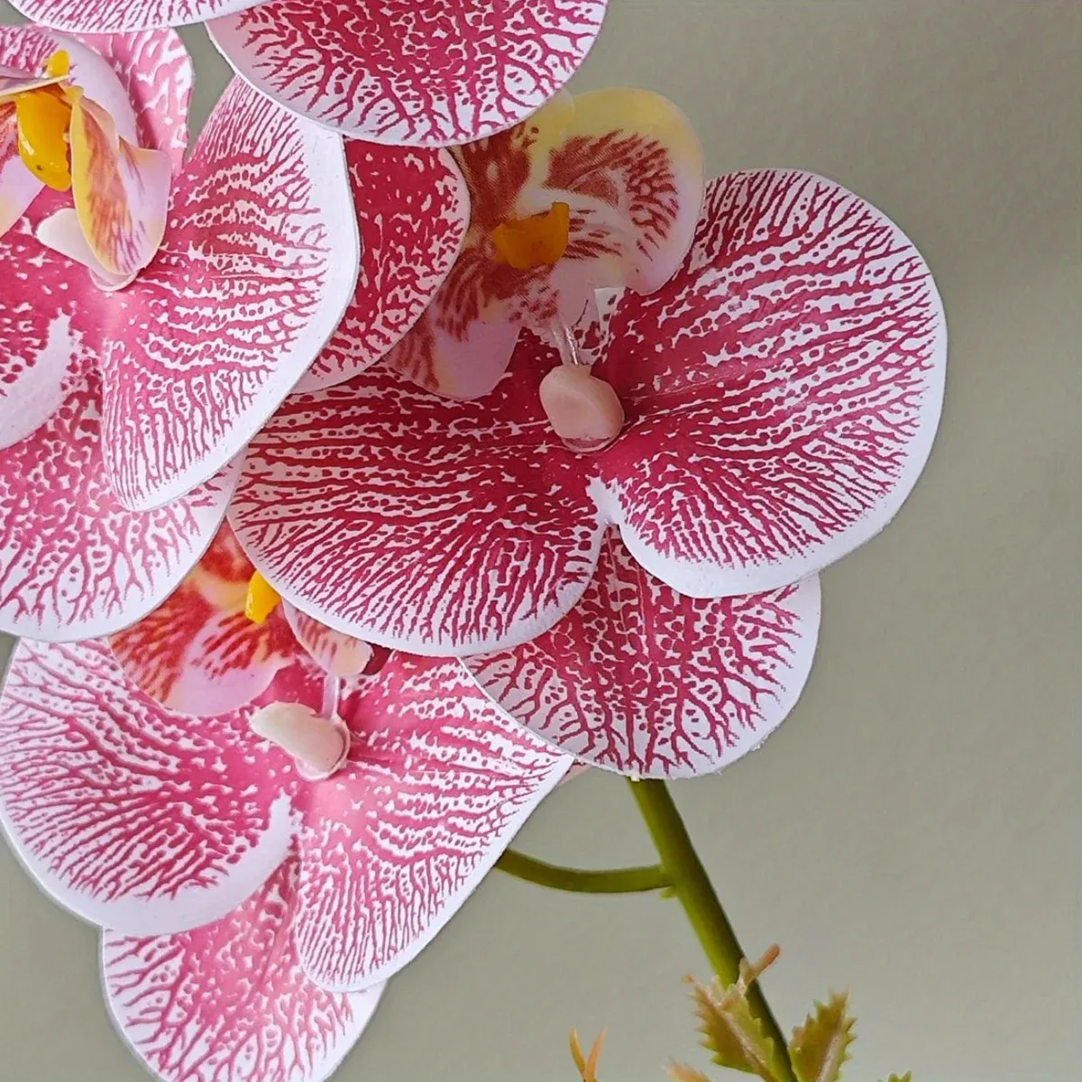 Realistic Artificial Orchid Potted Plant with Pot - Lifelike Fake Flower Decor for Home, Office, Hotel Tabletop Centerpiece showcase 5