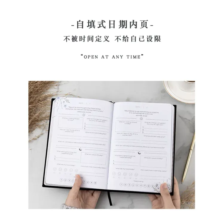 A5 Self-Care Journal & Daily Planner Notebook - Weekly, Monthly, To-Do List Agenda for Business & Personal Productivity showcase 4