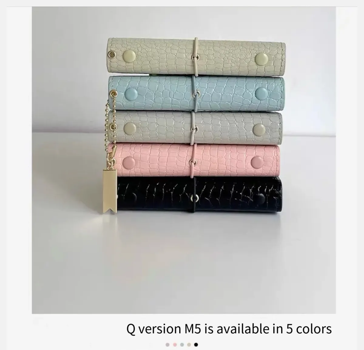 A6/M5 Crocodile Skin Loose-leaf Journal Notebook, Multi-function Binder for Office Business Diary Planner Organizer, Professional Notepad showcase 8