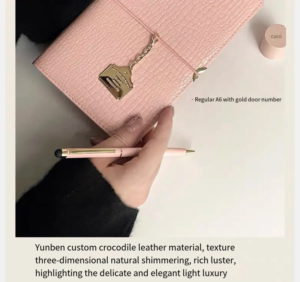 A6/M5 Crocodile Skin Loose-leaf Journal Notebook, Multi-function Binder for Office Business Diary Planner Organizer, Professional Notepad showcase 13