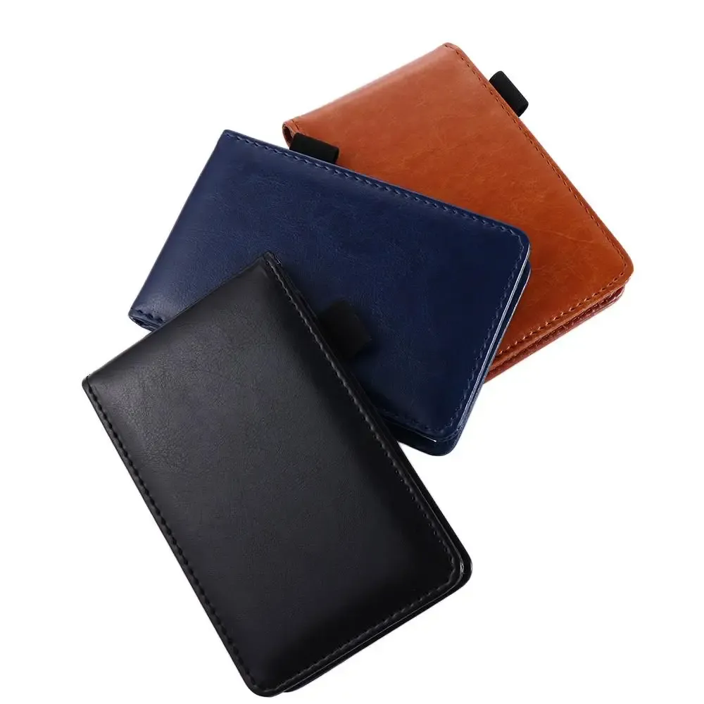 Retro A7 Mini Notepad with Leather Cover - Portable Pocket Planner for Business, Diary, Memos, Office & School Use showcase 3