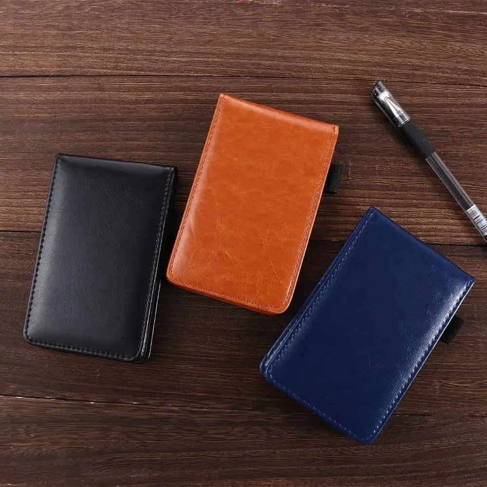 Retro A7 Mini Notepad with Leather Cover - Portable Pocket Planner for Business, Diary, Memos, Office & School Use showcase 6
