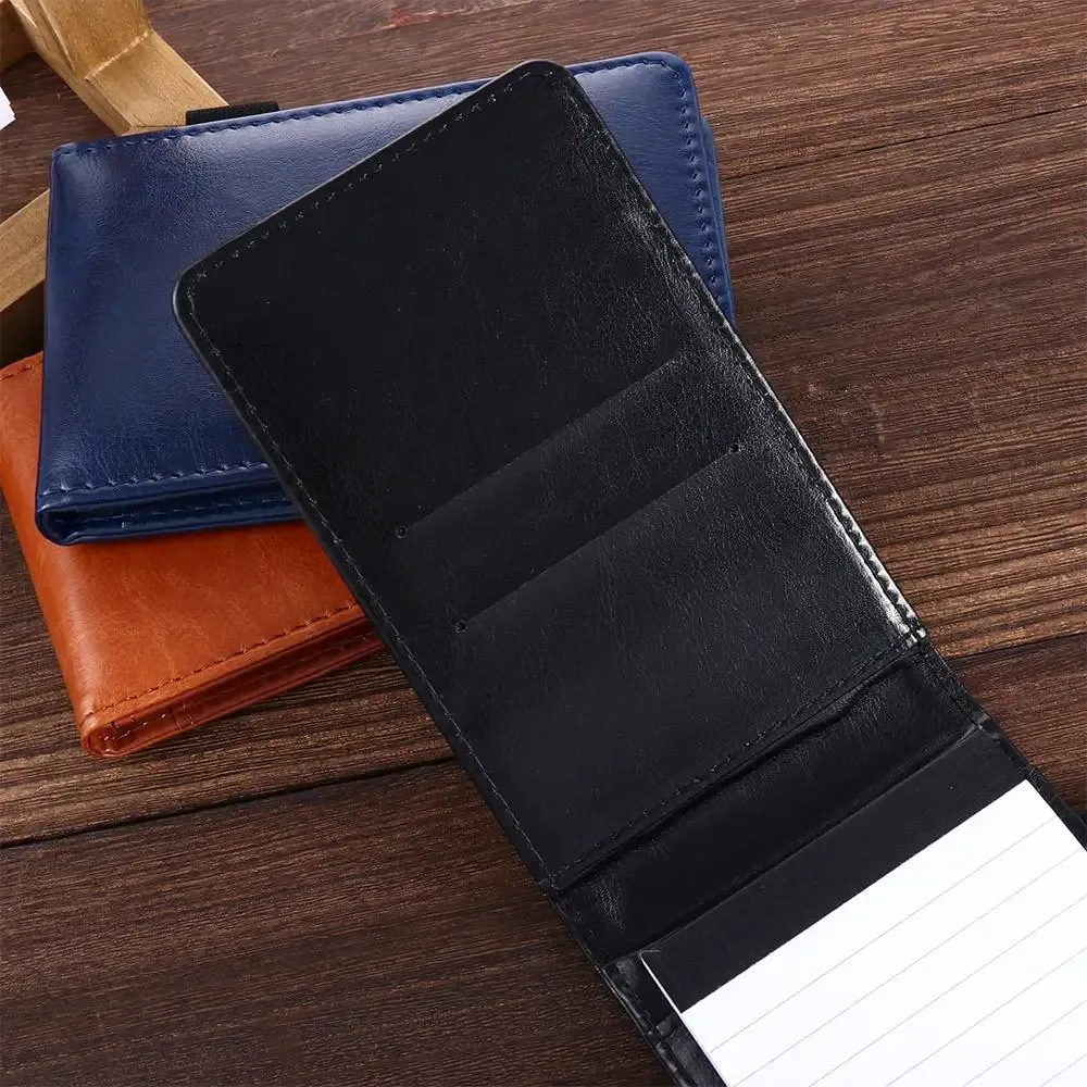Retro A7 Mini Notepad with Leather Cover - Portable Pocket Planner for Business, Diary, Memos, Office & School Use thumbnail 5