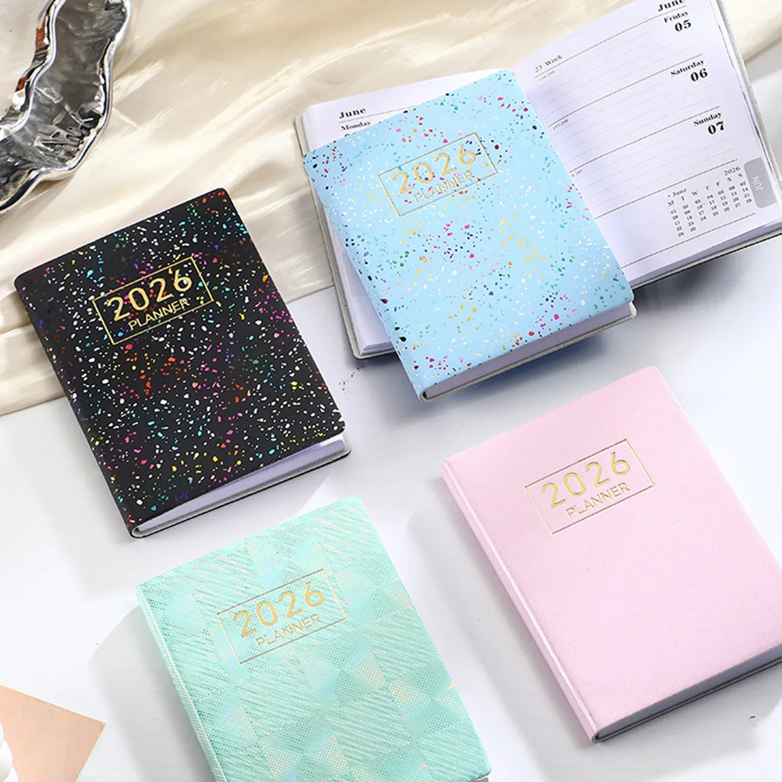 2026 Mini Pocket A7 PU Leather Planner Calendar - Daily Weekly Schedule Organizer Notebook for Home, School, Office, Business - Ideal for Men, Women, Teachers, Students thumbnail 6