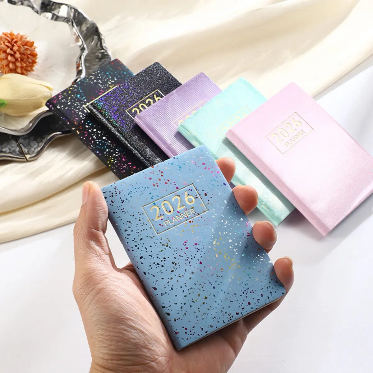 2026 Mini Pocket A7 PU Leather Planner Calendar - Daily Weekly Schedule Organizer Notebook for Home, School, Office, Business - Ideal for Men, Women, Teachers, Students showcase 4