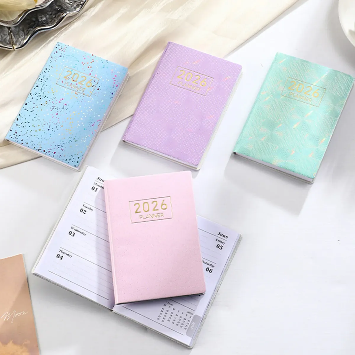 2026 Mini Pocket A7 PU Leather Planner Calendar - Daily Weekly Schedule Organizer Notebook for Home, School, Office, Business - Ideal for Men, Women, Teachers, Students showcase 3