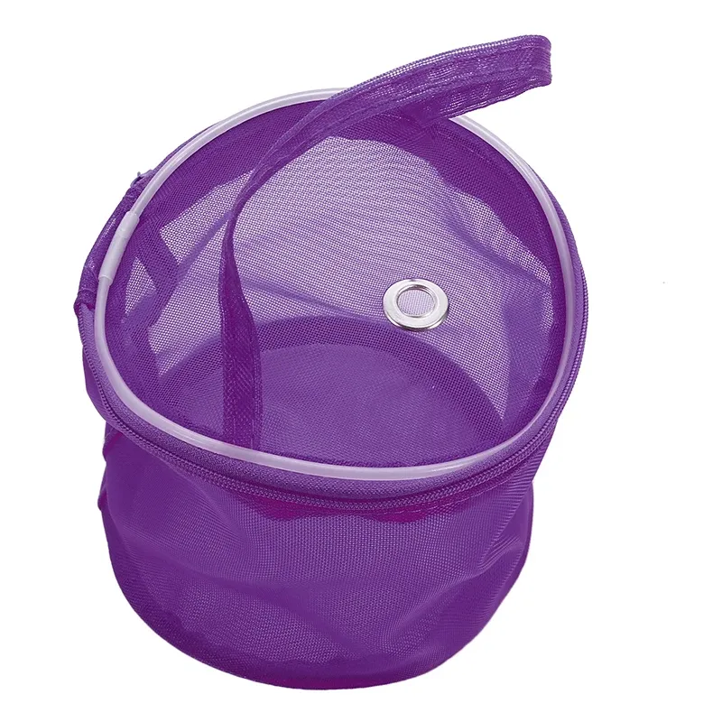 Portable Mesh Yarn Storage Bag Organizer - Cylinder Shape, Nylon & Mesh, Modern Simple Style, Ideal for Knitting, Crochet, Weaving Tools & Sewing Accessories showcase 5