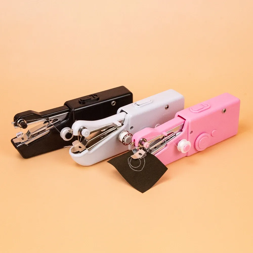 Portable Mini Handheld Electric Sewing Machine - Compact & Travel-Friendly for Home Repairs, DIY Crafts, and Quick Fixes - Includes Bobbin & Needle