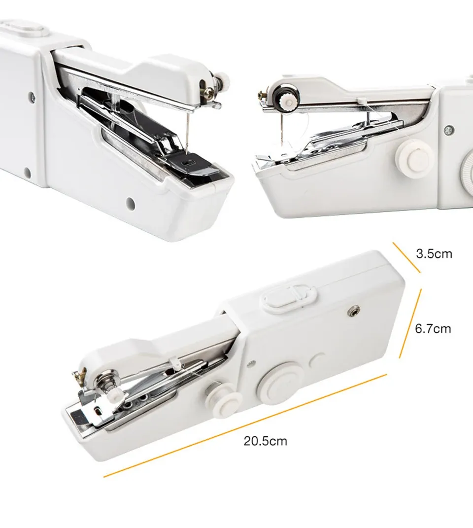 Portable Mini Handheld Electric Sewing Machine - Compact & Travel-Friendly for Home Repairs, DIY Crafts, and Quick Fixes - Includes Bobbin & Needle showcase 11