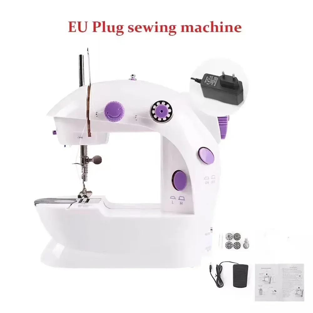 Mini Household Sewing Machine with Light, Foot Pedal & Cutter - Portable 202 Model for Quick Repairs & Crafting showcase 11