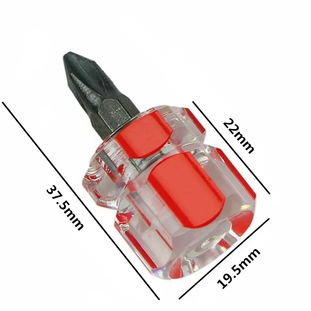 2PCS Mini Portable Metal Screwdriver Set with Transparent Handle, Radish Head Needle Plate for Electronics Repair, Sewing, and Small Projects thumbnail 5