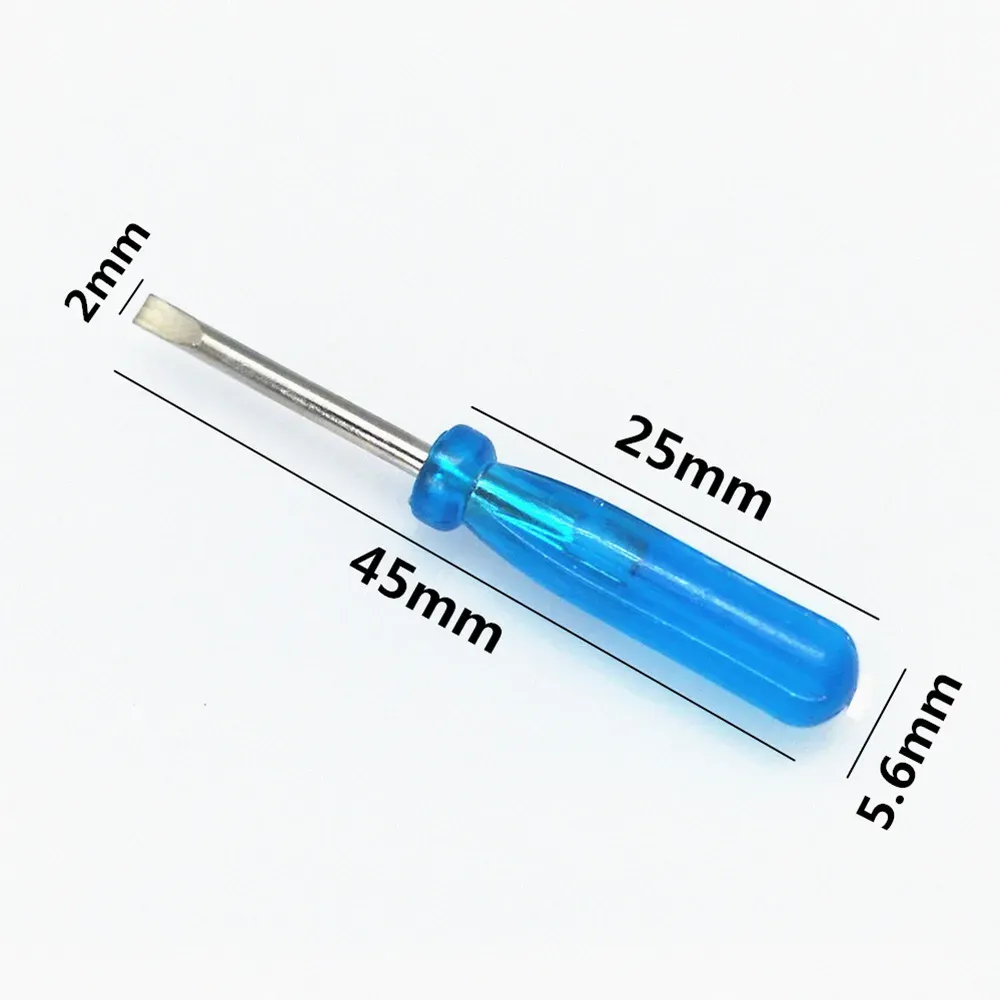 2PCS Mini Portable Metal Screwdriver Set with Transparent Handle, Radish Head Needle Plate for Electronics Repair, Sewing, and Small Projects thumbnail 3