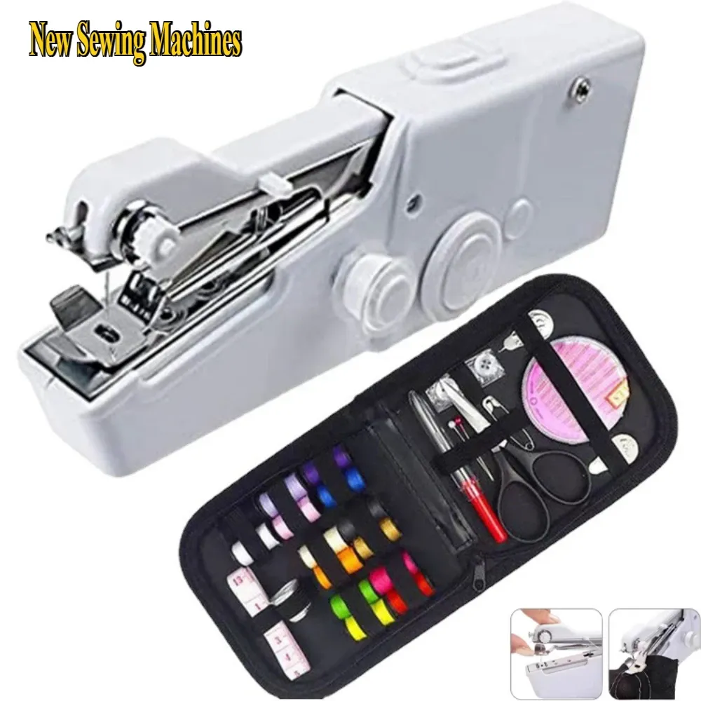 Portable Handheld Sewing Machine - Mini Electric DIY Tool for Home, Travel, Arts & Crafts - Quick Repairs & Apparel Supplies