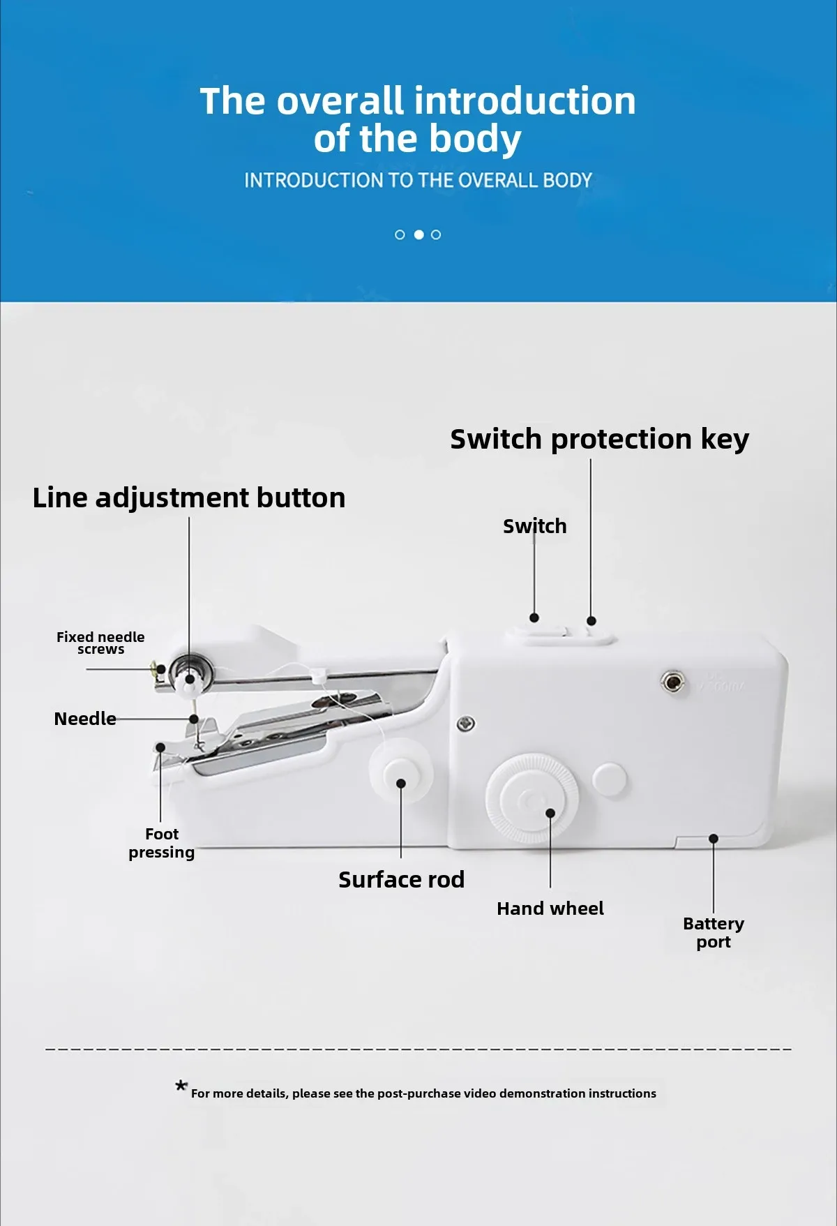 Portable Handheld Sewing Machine - Mini Electric DIY Tool for Home, Travel, Arts & Crafts - Quick Repairs & Apparel Supplies showcase 10