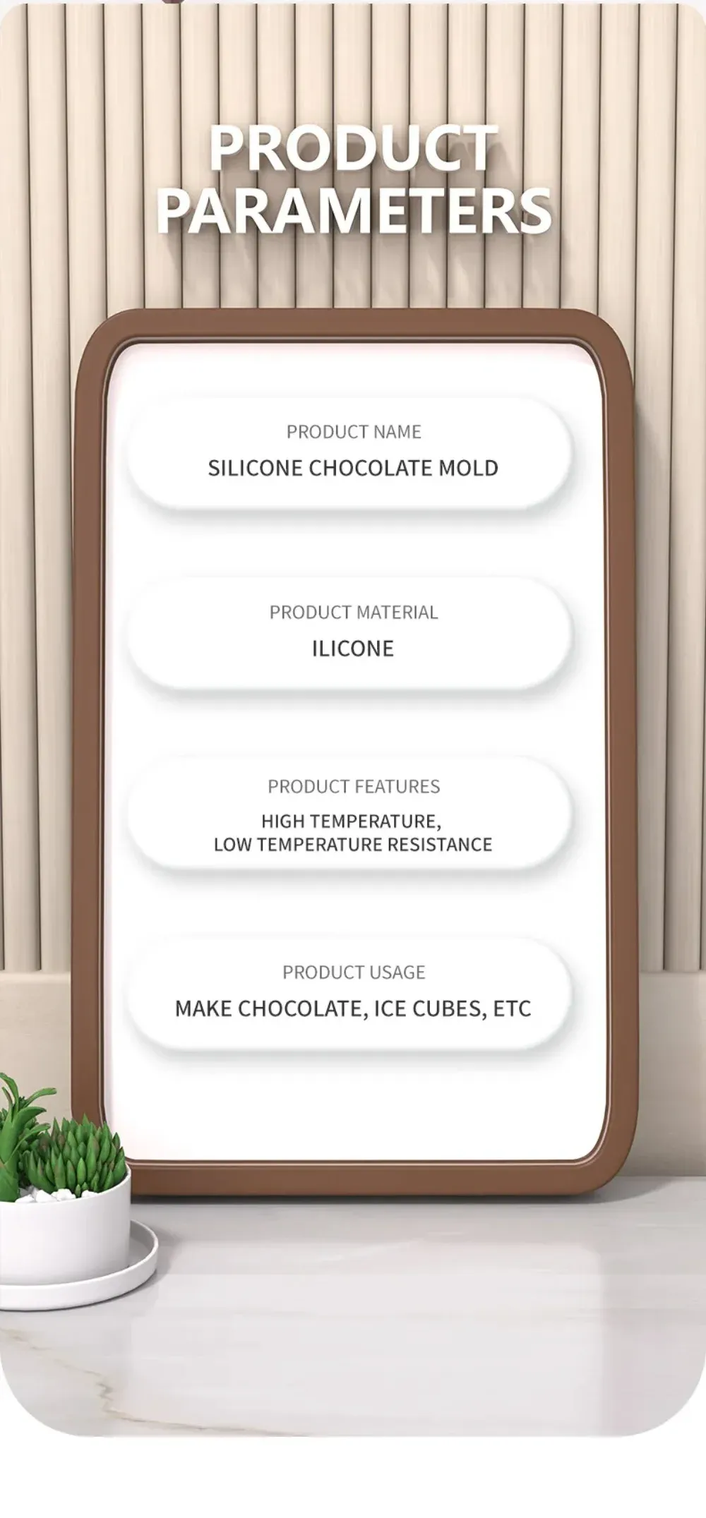 Large Dubai Style Chocolate Bar Silicone Mold for Pistachio & Filling - Reusable, Food Grade, Oven/Microwave Safe Candy Making Mold showcase 9