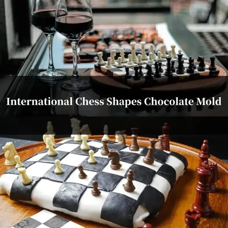 DIY Chess Shaped Silicone Mold for Chocolate, Ice Cubes, Baking & Cake Decorating - Flexible, Non-Stick Kitchen Accessory showcase 5