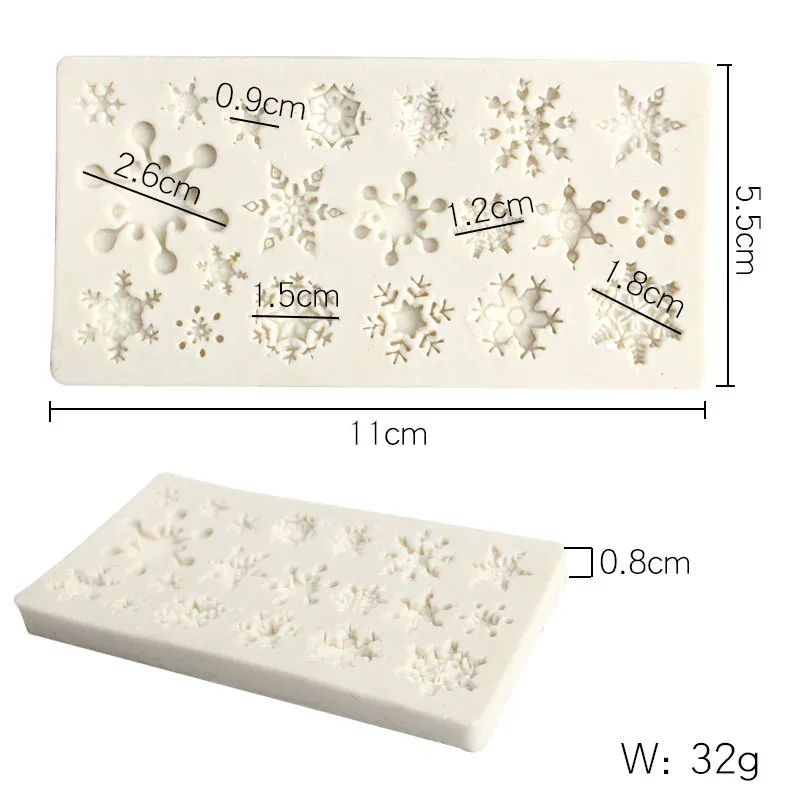 Snowflake Shaped 3D Silicone Mold for Chocolate, Candy, Jelly, Cake Baking, DIY Pastry, Ice Blocks, and Soap Making - Reusable & Food-Grade showcase 5
