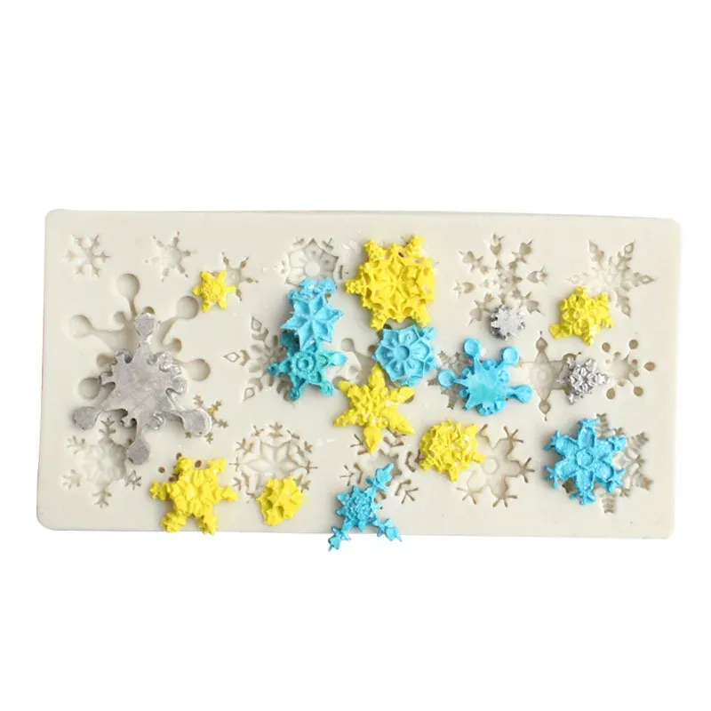 Snowflake Shaped 3D Silicone Mold for Chocolate, Candy, Jelly, Cake Baking, DIY Pastry, Ice Blocks, and Soap Making - Reusable & Food-Grade thumbnail 6