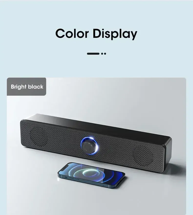 Bluetooth 4D Surround Soundbar Home Theater System for TV & Computer with Deep Bass Subwoofer, Wired Stereo Option showcase 5