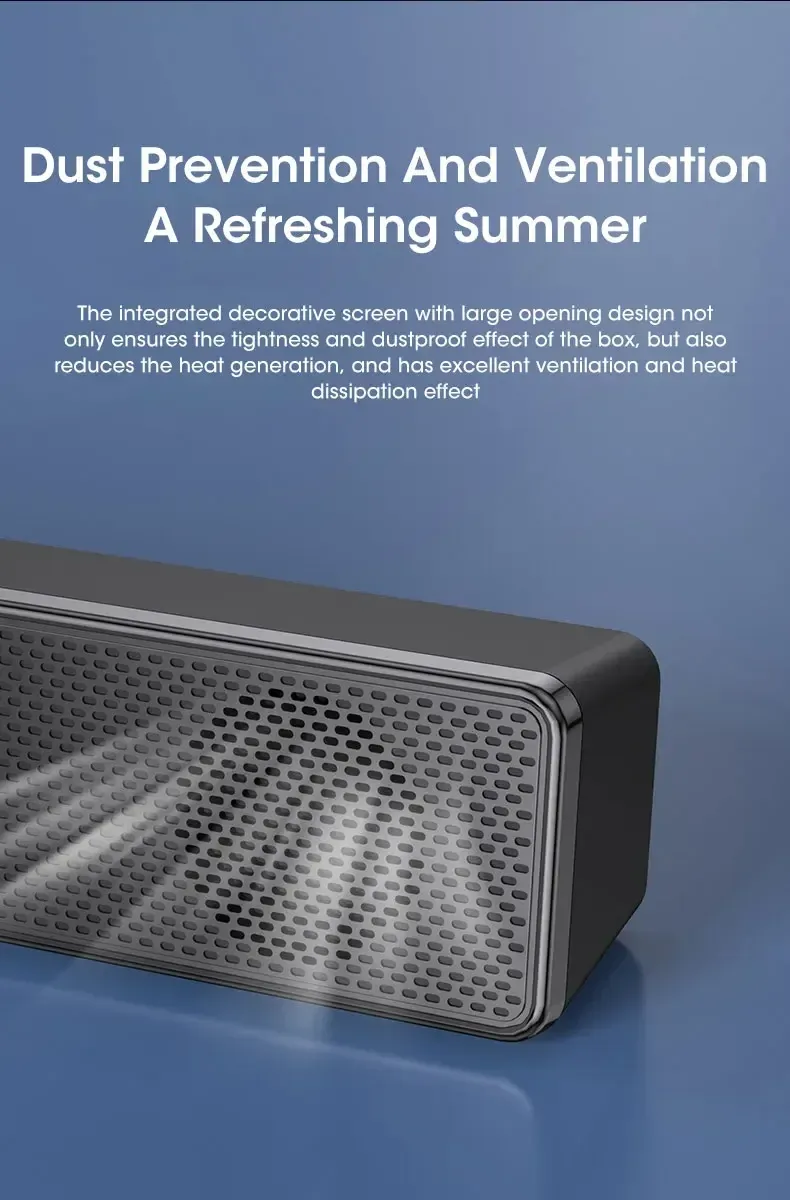 Bluetooth 4D Surround Soundbar Home Theater System for TV & Computer with Deep Bass Subwoofer, Wired Stereo Option showcase 4