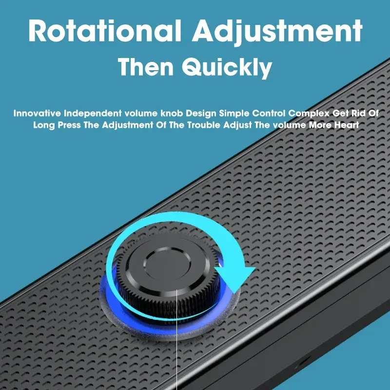 Bluetooth 4D Surround Soundbar Home Theater System for TV & Computer with Deep Bass Subwoofer, Wired Stereo Option thumbnail 4