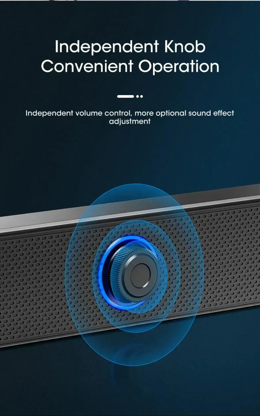 Wireless Bluetooth & Wired USB Soundbar Speaker for TV, PC, Laptop - Immersive 3D Stereo Audio with Deep Bass for Gaming & Home Theater showcase 5