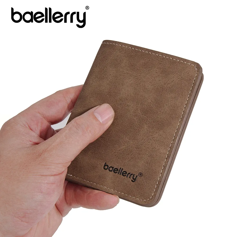 Baellerry Men's PU Leather Minimalist Front Pocket Wallet with Money Clip - Slim Travel Essentials Card Holder thumbnail 1