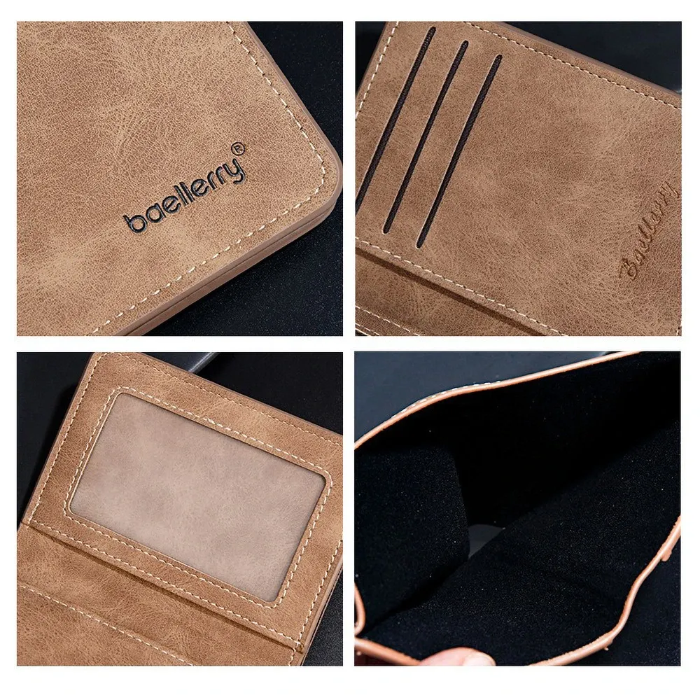 Baellerry Men's PU Leather Minimalist Front Pocket Wallet with Money Clip - Slim Travel Essentials Card Holder thumbnail 6