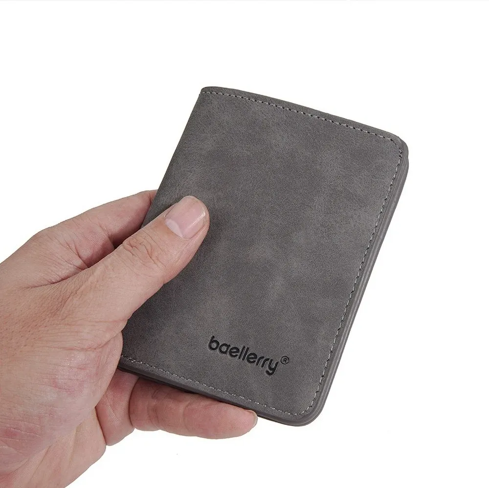 Baellerry Men's PU Leather Minimalist Front Pocket Wallet with Money Clip - Slim Travel Essentials Card Holder showcase 20