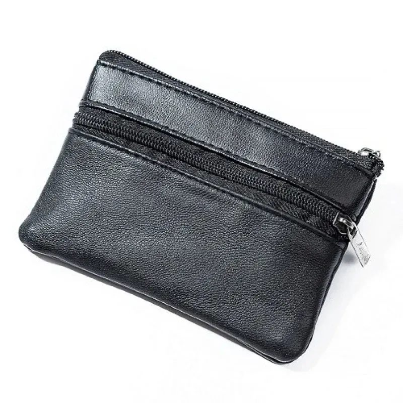 Unisex Mini Coin Purse Wallet for Men & Women, Small Leather Zipper Change Pouch with Key Holder, Ideal for Kids & Adults showcase 6