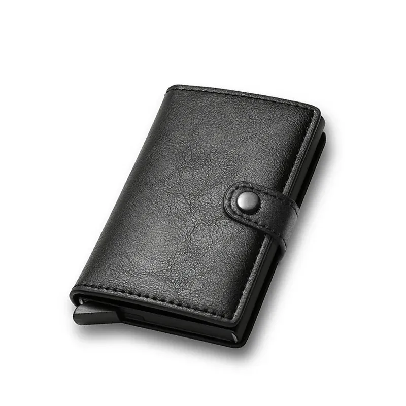 Slim Carbon Fiber RFID Blocking Pop-Up Credit Card Holder Wallet for Men - Minimalist Metal Slim Wallet with Automatic Card Eject, Holds 7 Cards & Cash - Perfect Gift for Him showcase 8