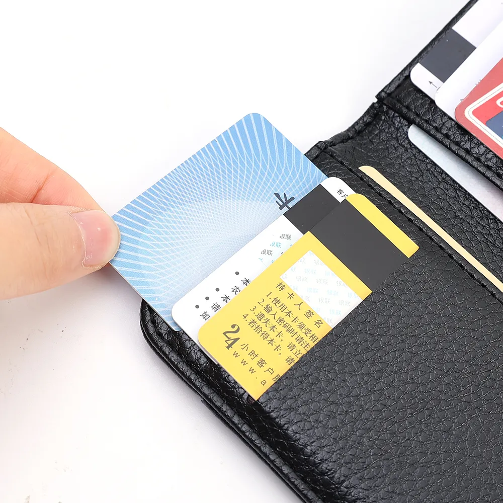 Ultra Slim PU Leather Card Holder Wallet for Men - Minimalist Mini Credit Card Purse with 9 Slots, Business Style, Compact and Lightweight showcase 8