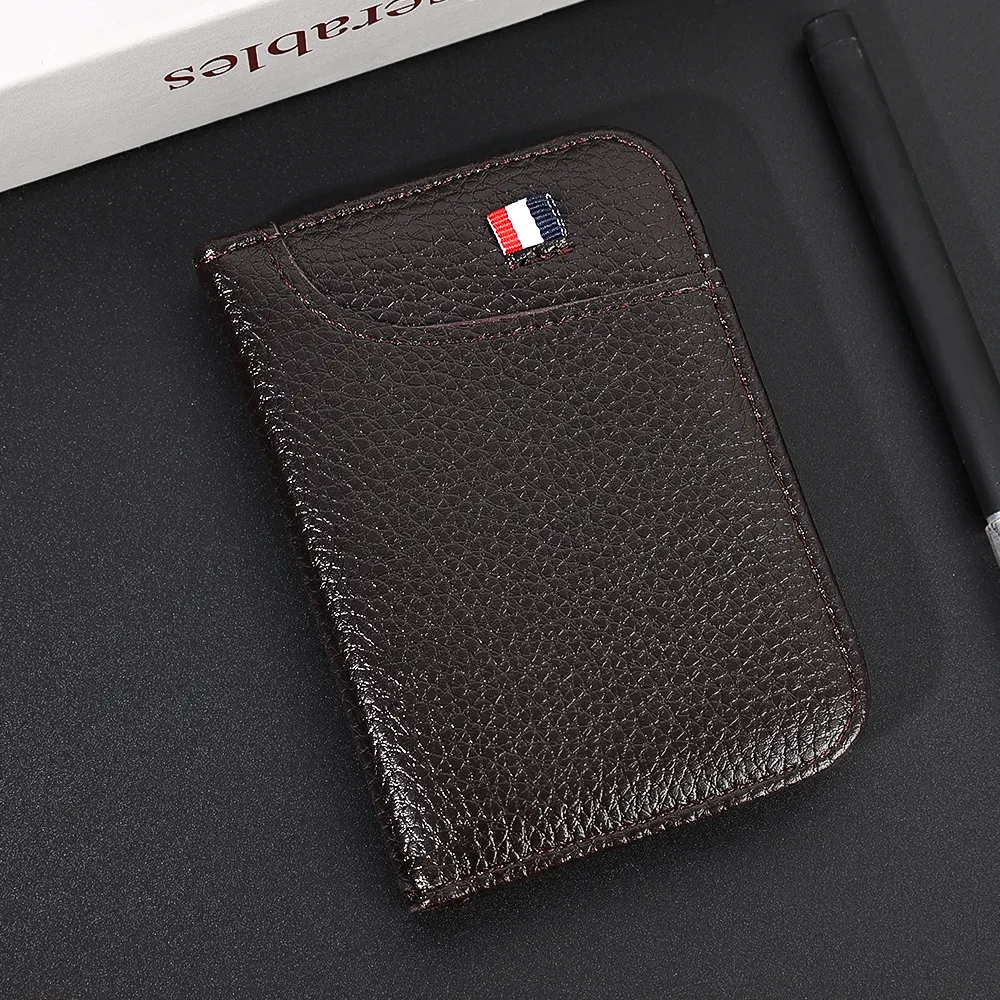 Ultra Slim PU Leather Card Holder Wallet for Men - Minimalist Mini Credit Card Purse with 9 Slots, Business Style, Compact and Lightweight showcase 5