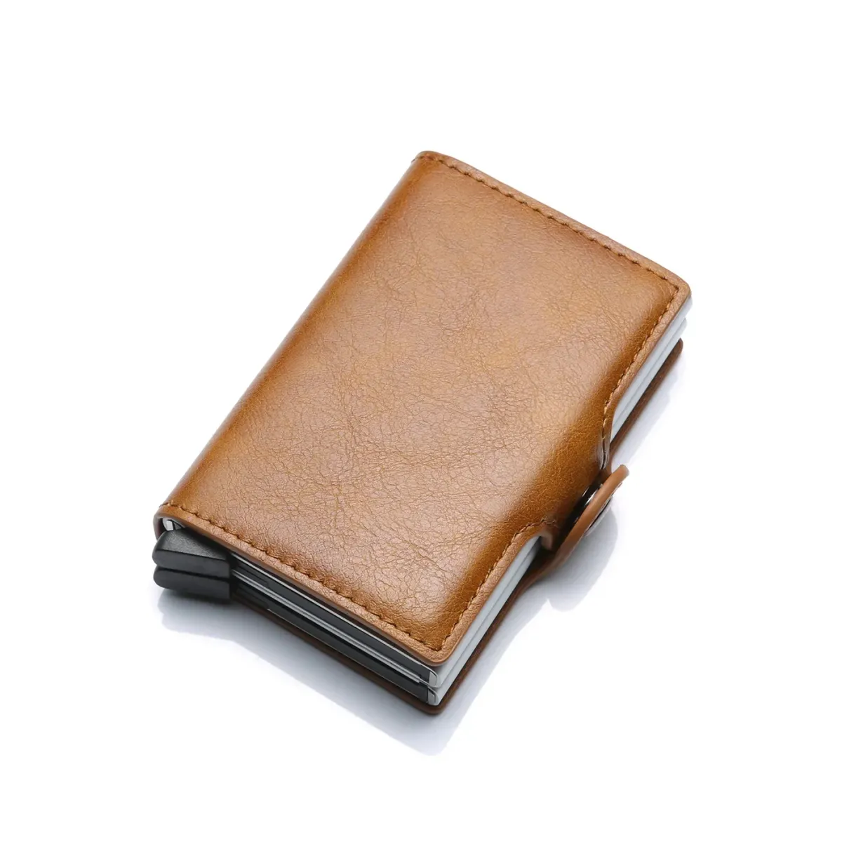 RFID Blocking Men's Slim Carbon Fiber Wallet with 14 Card Holders, Mini Money Bag, Small Bifold Purse for Business and Travel showcase 3