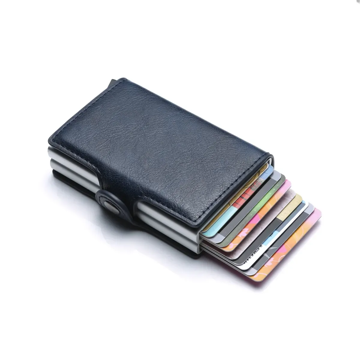 RFID Blocking Men's Slim Carbon Fiber Wallet with 14 Card Holders, Mini Money Bag, Small Bifold Purse for Business and Travel showcase 5