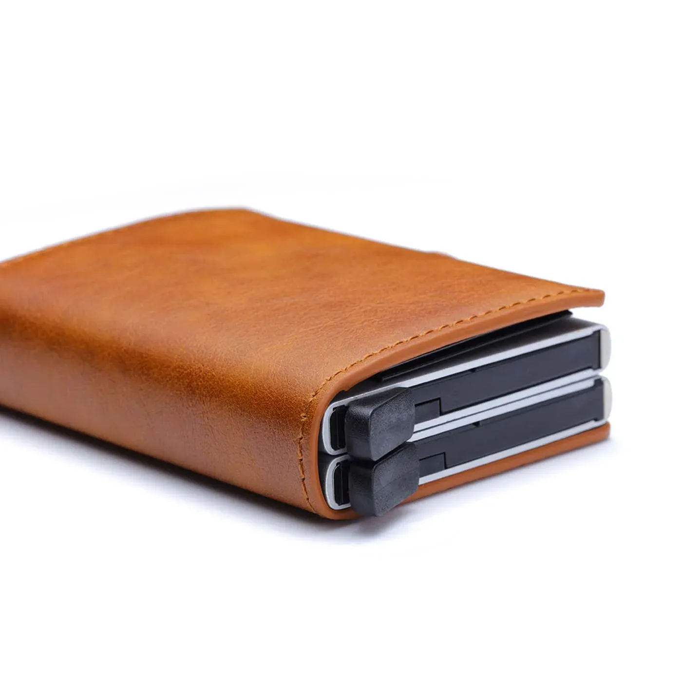 RFID Blocking Men's Slim Carbon Fiber Wallet with 14 Card Holders, Mini Money Bag, Small Bifold Purse for Business and Travel thumbnail 5