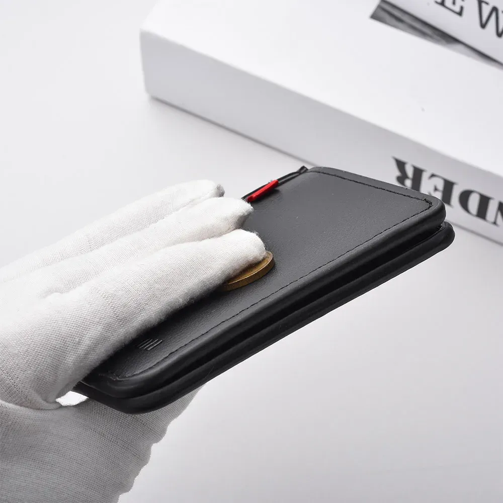 Ultra-Thin PU Leather Men's Wallet Card Holder - Short Vertical Design, High Quality, Multiple Colors thumbnail 4