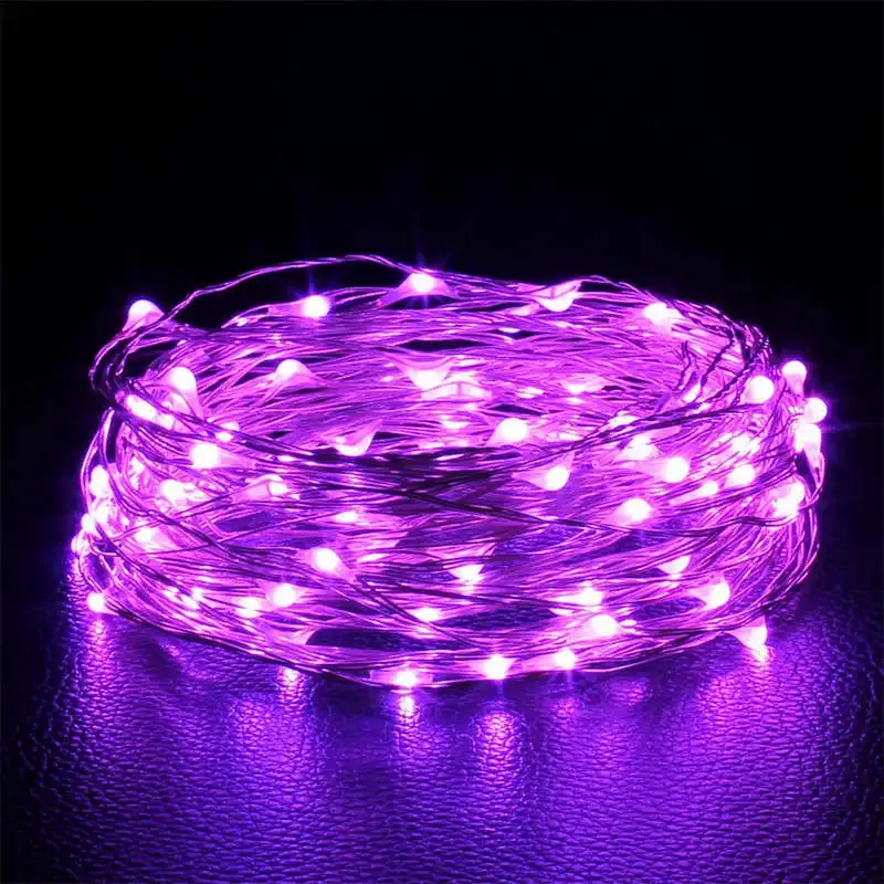 10M LED Copper Wire Fairy String Lights - Battery Powered, Flexible Waterproof Lights for Bedroom, Garden, Party, Wedding Decor showcase 3