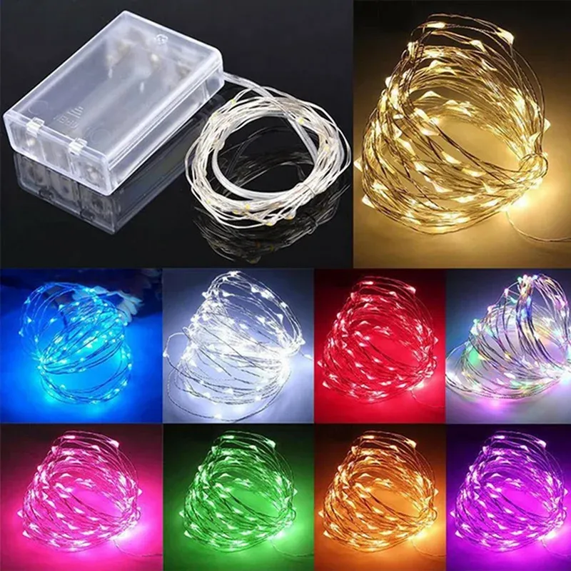 10M LED Copper Wire Fairy String Lights - Battery Powered, Flexible Waterproof Lights for Bedroom, Garden, Party, Wedding Decor showcase 13