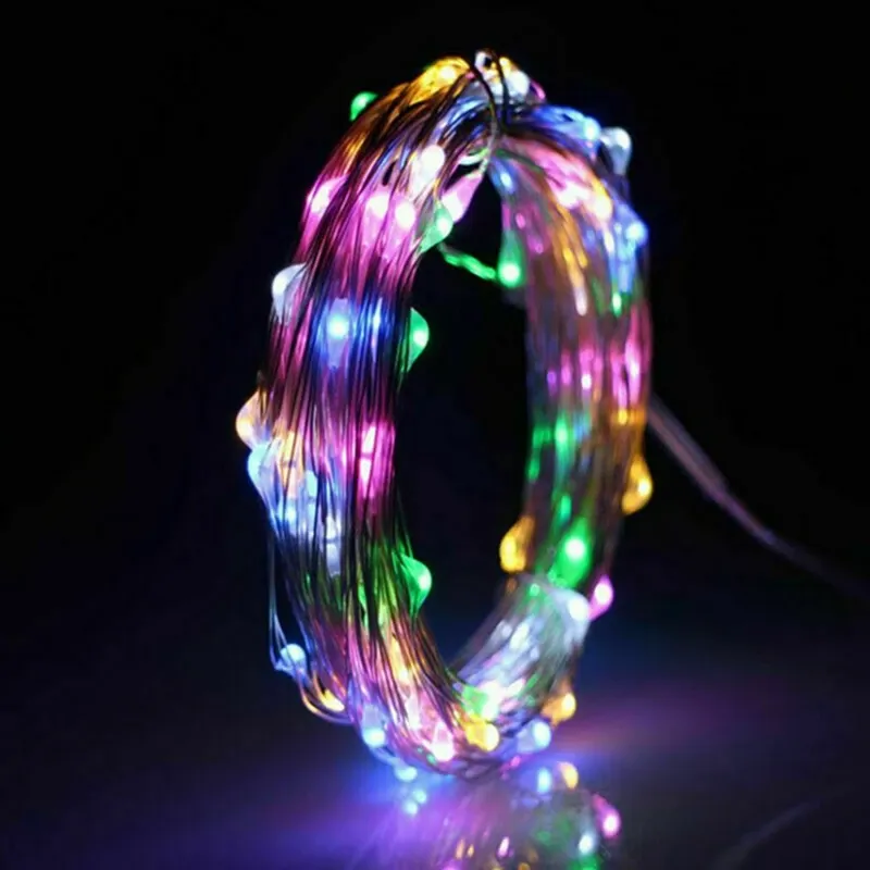 10M LED Copper Wire Fairy String Lights - Battery Powered, Flexible Waterproof Lights for Bedroom, Garden, Party, Wedding Decor showcase 6
