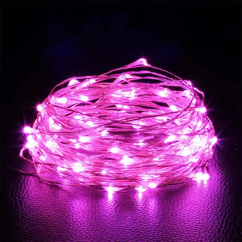 10M LED Copper Wire Fairy String Lights - Battery Powered, Flexible Waterproof Lights for Bedroom, Garden, Party, Wedding Decor showcase 4