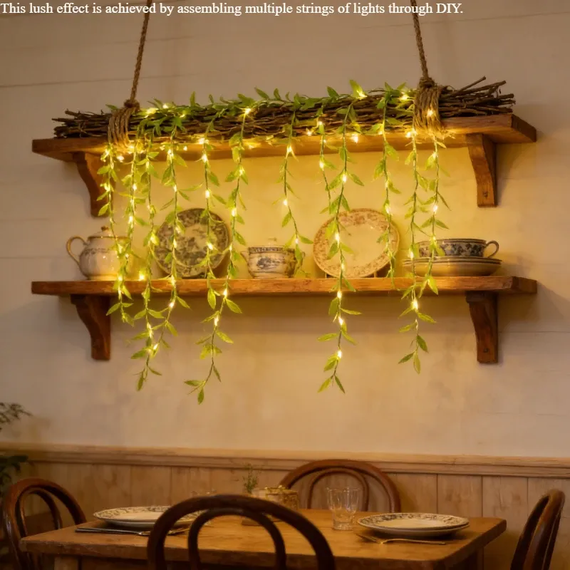 2M 20 LED Willow String Lights, Battery Operated Copper Wire Fairy Lights for Home Decor, Parties, Weddings, and Special Occasions thumbnail 4