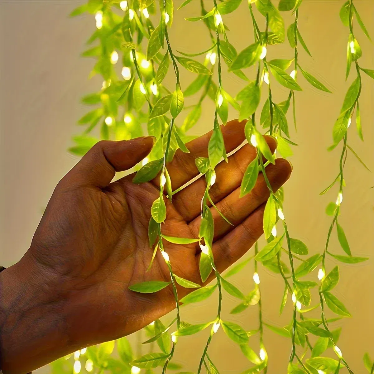 2M 20 LED Willow String Lights, Battery Operated Copper Wire Fairy Lights for Home Decor, Parties, Weddings, and Special Occasions showcase 4