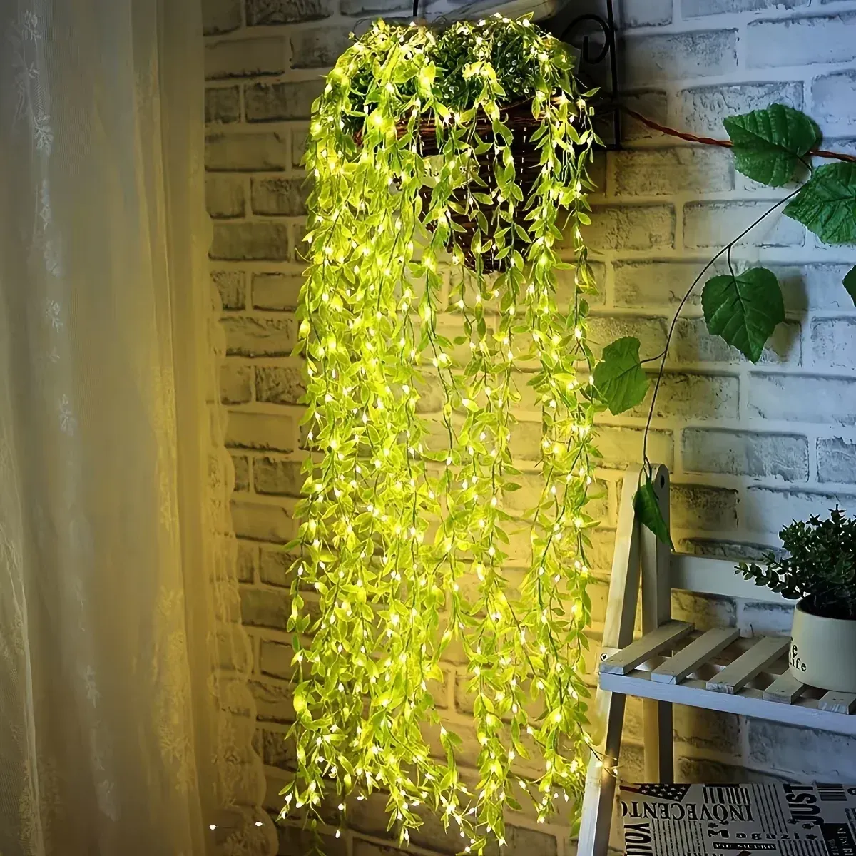 2M 20 LED Willow String Lights, Battery Operated Copper Wire Fairy Lights for Home Decor, Parties, Weddings, and Special Occasions showcase 5