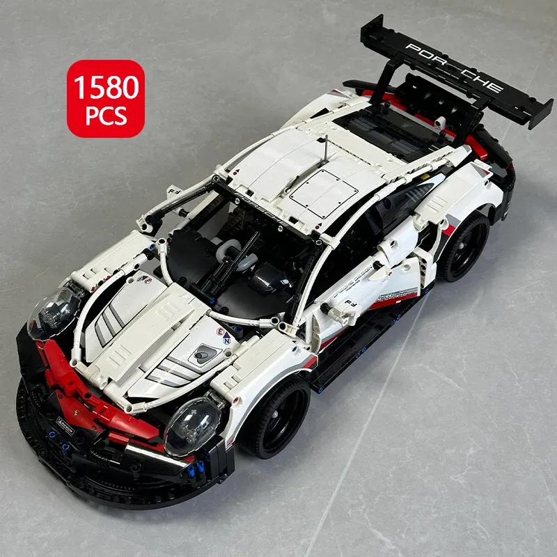 1580Pcs Technic 1:10 Scale Classic Super Racing Car Building Blocks Assembly Toy for Boys, Home Decoration, Birthday Gift