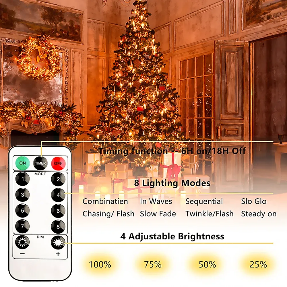 Waterproof LED Copper Wire String Lights - 5M/10M/20M USB Powered Fairy Garland for Christmas, Weddings, Parties, Home Decor showcase 2