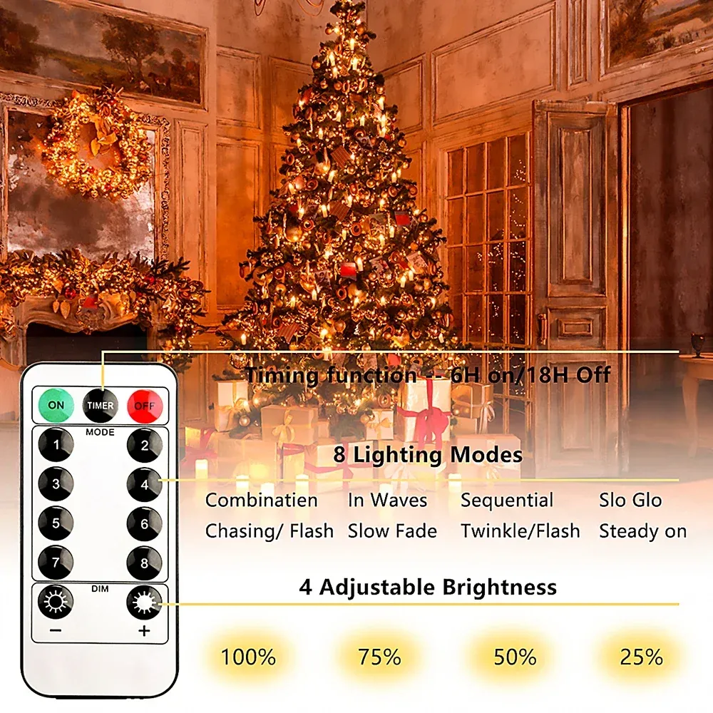 Waterproof USB LED String Lights - 5M/10M/20M Copper Wire Fairy Lights for Christmas, Weddings, Parties & Home Decor showcase 2