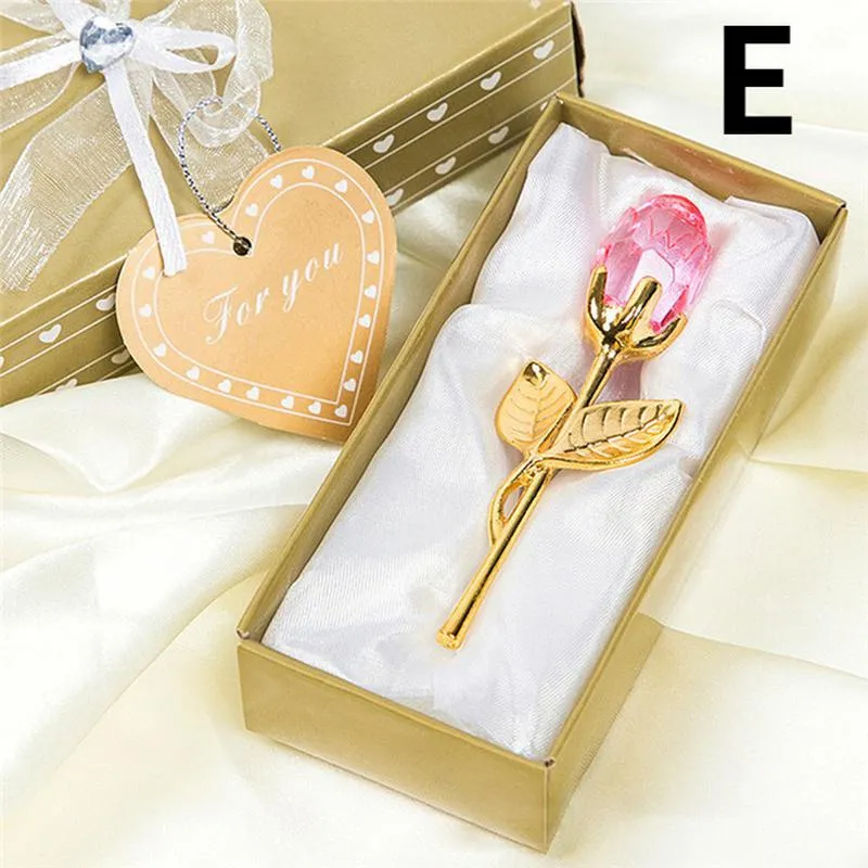 Crystal Glass Rose Flower Figurine - Elegant Artificial Crystal Craft for Valentine's Day, Christmas Gifts, Wedding Decor, Home & Office Souvenir showcase 15