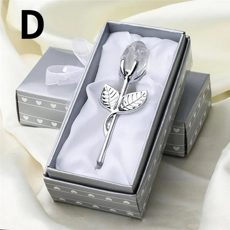 Crystal Glass Rose Flower Figurine - Elegant Artificial Crystal Craft for Valentine's Day, Christmas Gifts, Wedding Decor, Home & Office Souvenir showcase 14